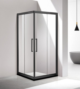 Hotel Double Bypass Soft Close Bathroom Tempered Glass <strong>Shower</strong> <strong>Screen</strong> Polished Stainless Steel Handle Sliding Glass <strong>Shower</strong> Door - Product Image 4