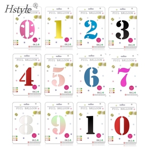 Ballons en aluminium avec chiffres de 0 à 9, couleur or et argent, 16, 32, 40 pouces, décoration de fête d'<span class=keywords><strong>anniversaire</strong></span> pour enfants, cadeaux de mariage, SBF133 - Product Image 3