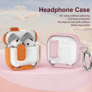 Funda Protectora Rígida de PC a Prueba de Golpes con Clip de Bloqueo Seguro, Protección Total a Prueba de Polvo para <span class=keywords><strong>Airpods</strong></span> 1/2 3 4ª Gen. Pro 3 - Product Image 3