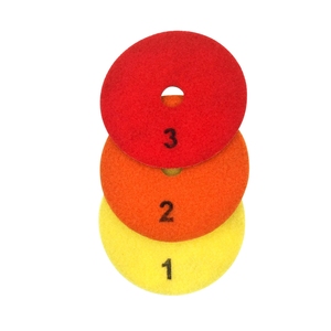 4 Zoll 100mm trockener/nasser Diamant 3-Stufen-Polierpads Diamant-Granit-Poliermarmor-Betons chleifen - Product Image 5