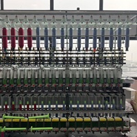 Machine à torsion de fil fantaisie à grande vitesse acceptée en usine solution d'enroulement en gros tambour rainuré pour moteur en fibre de coton