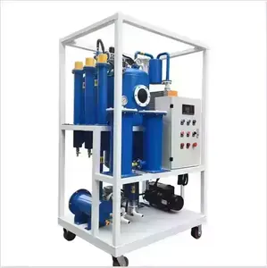 Mobile trolly black diesel oil purification decoloration machine