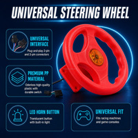 Volant rouge sans éclairage pour machine de jeu de course à monnayeur, accessoire de remplacement pour jeux vidéo d'arcade