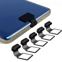 Couverture anti-poussière de téléphone en Silicone anti-perte prise Port de charge type-c Mirco USB Port de charge protecteur couverture anti-poussière pour téléphone