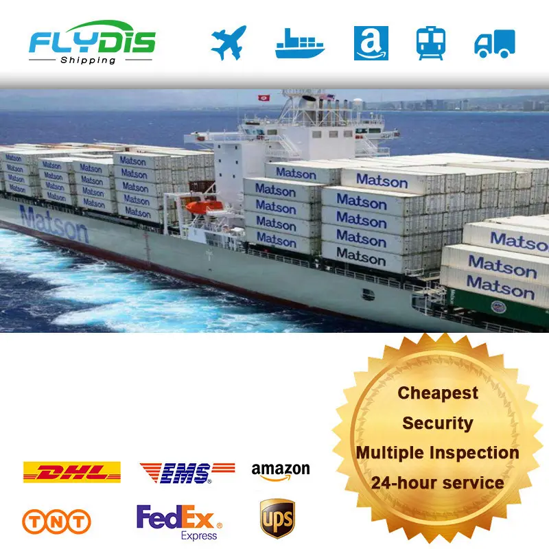 Agenti di trasporto Amazon FBA professionali per nave Matson 18-20 giorni 25-30 giorni servizio DDP negli stati uniti tutto il magazzino