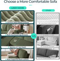 Sofá Cama Modular Moderno de Tela para el Hogar, Sofá Convertible en Cama con Carga USB, en Forma de L para Sala de Estar