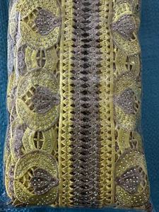 Bordado coche hueso encaje lentejuelas pestañas accesorios nupciales velo de boda muñeca decoración Material blanco - Product Image 4