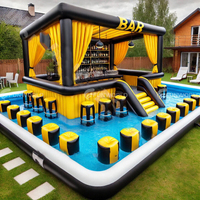 Bar de piscine gonflable pour l'arrière-cour / tentes flottantes / lieu de fête avec piscine pour adultes et enfants