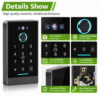 Clavier de contrôle d'accès intelligent Bluetooth avec reconnaissance faciale et empreintes digitales, IP66, carte RFID, mot de passe, contrôleur d'accès aux portes avec application