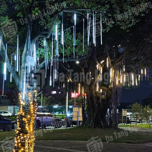Lumière décorative LED à effet de météores en cascade Datang DT, couleurs RGBW, étanche IP65, contrôle par application à distance pour l'extérieur - Product Image 4