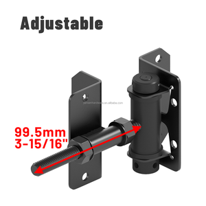 Charnière <span class=keywords><strong>de</strong></span> porte réglable en acier galvanisé noir robuste, charnière <span class=keywords><strong>de</strong></span> porte en acier inoxydable, charnière <span class=keywords><strong>de</strong></span> porte en PVC pour clôture/ferme/jardin - Product Image 3
