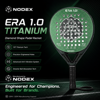 Raquette de padel professionnelle de haute qualité, OEM et ODM acceptés, fabricant direct, raquette portable en titane et fibre de carbone, logo personnalisé