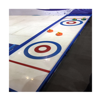 Simulation écologique durable patinoire artificielle autolubrifiante patinoire synthétique carreaux de glace patinoires pour jeu de curling