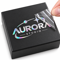 Autocollant de transfert UV DTF personnalisé, découpé sur mesure, film transparent, vinyle imperméable, pour verre, boîte cadeau, flacon de parfum, logo personnalisé