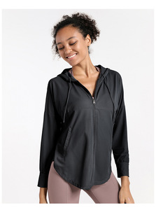 Chemises de protection solaire UPF 50+ pour femmes YISHENHON, sweat-shirt à capuche, séchage rapide, manches longues, avec poches, pour la randonnée et les activités de plein air - Product Image 6