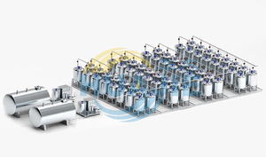 Huajie 50L 100L 200L 300L 500L 1000L Máy khuấy nước hoa khí nén Máy trộn nước hoa bể chứa nước hoa chỉ báo mức độ - Product Image 4