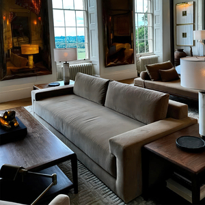 Sofá RH <span class=keywords><strong>PIERO</strong></span>, Muebles Modernos de Madera para Sala de Estar, Sofá Seccional Tapizado en Tela para Hoteles, Relleno de Esponja - Product Image 3