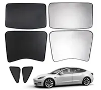 Auto Sonnenblende für Tesla Model Y, UV-Schutz Abdeckung Sonnenblende für  Tesla Model Y 2021 2022 2023, Seitenfenster Mesh Sonnenblende Vorderes und
