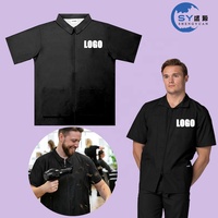 Vente chaude : Blouse de coiffeur personnalisée avec logo, légère, résistante à l'eau, avec poches, fermeture éclair, pour adultes, hommes et femmes