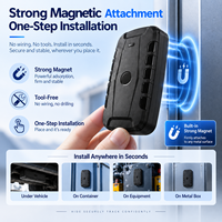 Traceur GPS multi-alarmes 4G+2G 10000mAh avec aimant puissant, détection de vibration, géolocalisation et alertes de batterie faible pour les actifs