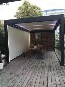 Tamaño personalizado de aluminio al aire libre de la rejilla de Bioclimatica pérgola retráctil - Product Image 5