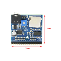 Micro-ordinateur à puce unique bricolage annonceur inséré M3 carte Modules électroniques Kits MP3 invite lecture vocale diffusion déclenchée