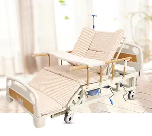 Multi Functie Functie Thuiszorg Staal Handmatige Ziekenhuis Medische Bed Met Wc