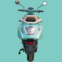 Scooter Électrique Longue Portée Haute Vitesse, Scooter Mobylette 2 Places Durable 60Km/h, Bleu Clair, en Stock