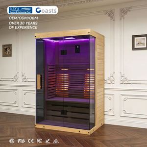Sauna infrarouge à domicile avec Bluetooth et haut-parleur, sauna sec pour deux personnes, sauna infrarouge d'intérieur - Product Image 1