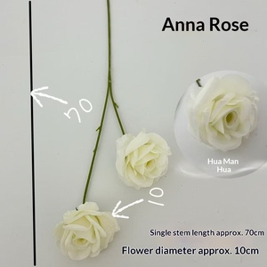 Nuevas Flores Artificiales Decorativas 3D para Bodas, Modelo C-Y-S, Arreglo Floral de Rosas Anna de 2 Cabezas, Decoración para Hogar, Hotel y Fotografía - Product Image 3