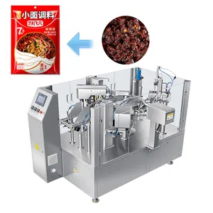 High Speed Automatic Sachet Bag Liquid Peanut Paste Pepper Chilli Sauce Auto Filling and Sealing Packaging Machine
