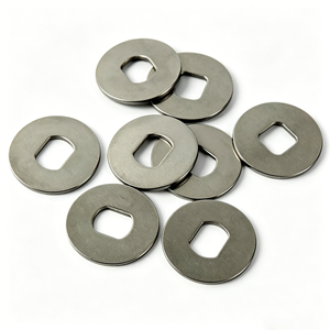 High Precision 304/316 Stainless Steel Washer Custom Square Hole CNC Stamped for <b>Machining</b> Non-Standard Flat Gasket MU-06 - Product Image 2