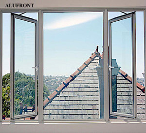 Fenêtres à battants en <span class=keywords><strong>verre</strong></span> isolant à <span class=keywords><strong>double</strong></span> <span class=keywords><strong>action</strong></span>, norme américaine NFRC, efficaces en termique, Alufront - Product Image 5