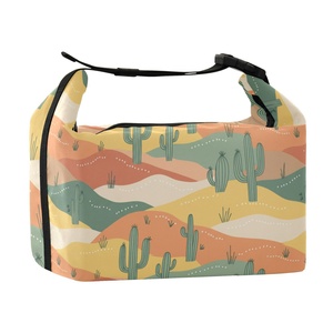 Bolsa de almuerzo con diseño de cactus del desierto, personalizada, tropical, de Hawái, con aislamiento térmico, para pícnic escolar al aire libre - Product Image 2