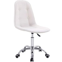Chaise de bureau de haute qualité chaise pivotante réglable en simili cuir chaises de réception de conception rotative sans bras