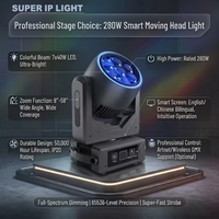 Projecteur Wash à Tête Mobile 7x40W Bee Eye RGBW 4-en-1 avec Zoom DMX512 RDM 8 ° ~58 °   Éclairage de scène pour DJ, discothèque, fête