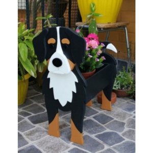 Macetas de Madera Grandes Personalizadas para Jardín Exterior, Macetero de <span class=keywords><strong>PVC</strong></span> con Forma de Perro, Soporte para Macetas, Decoración de Madera con Forma de Animal - Product Image 5