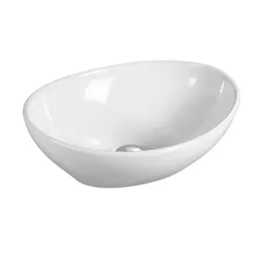 whole sale for project popular oval design ceramic art wash sink Basin lavabo de arte