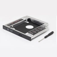 Supporto per HDD Secondario da 9,5mm, Caddy 2,5\" SATA per SSD Meccanico, Staffa in Alluminio Personalizzabile per Espansione Memoria Laptop