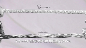 新款奢华品质170 Gsm棉50s双面Supima丝光纯棉实心男士t恤 - Product Image 5