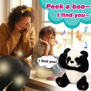 Giáng sinh sinh nhật tương tác 11-inch gấu trúc điện gấu hát nói chuyện lặp đi lặp lại đồ chơi sang trọng với âm nhạc lưới lót - Product Image 3