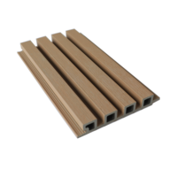 Panneaux muraux WPC PE 219x26mm, revêtement mural composite moderne pour l'extérieur des bâtiments, pour les murs extérieurs des hôtels
