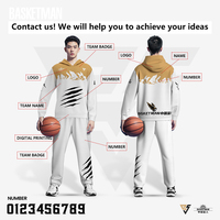 Basketman fournit des services de conception gratuits ODM Ensemble de sweat à capuche de haute qualité Basketball Football Training Wear Apparence Wear