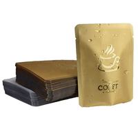 Sachets d'emballage personnalisés en gros en PET et aluminium, scellés sur trois côtés, refermables, avec oreille de suspension, pour café en dosettes individuelles