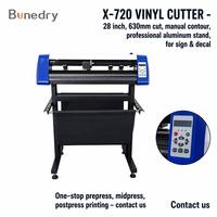 Presse à chaud 720 mm, traceur de découpe de vinyle X-720, largeur de coupe 28 pouces, découpe manuelle de contour, moteur pas à pas, Signmaster pour autocollants et décalcomanies