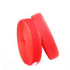 Chất Lượng Cao Tùy Chỉnh Màu Sắc 20Cm Mạnh Mẽ Nylon Không-Nắm Nắm Fastener Cuộn Băng Đầy Màu Sắc Len Móc Và Vòng Lặp Cho Quần Áo - Product Image 2