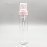 Flacon pompe moussant transparent de 250 ml pour nettoyant pinceaux de maquillage, liquide moussant, outil de nettoyage cosmétique, emballage