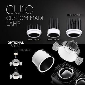 Module <span class=keywords><strong>LED</strong></span> ALPHALUCE GU10/MR16 à profil bas, faible dissipation thermique, pour plafond bas, toit incliné et plafond en béton - Product Image 1