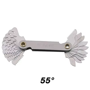 Chất Lượng Cao Đo Carbon Thép Máy Tiện Kết Hợp Công Cụ 55/60 Độ Inch Metric Chủ Đề Cắm Đo Bánh Răng Răng Pitch Đồng Hồ Đo - Product Image 4