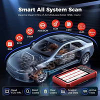 Nouvel adaptateur X431 CRP919X BT, scanner de diagnostic OBD2, outil de programmation ECU, instrument de diagnostic des pannes de voiture, prend en charge CAN FD DOIP